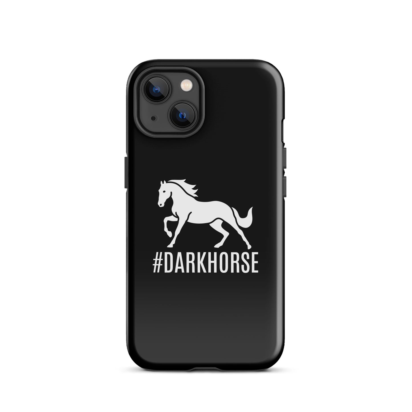 Tough Case for iPhone® "DARK HORSE" in Classic White on Basic Black