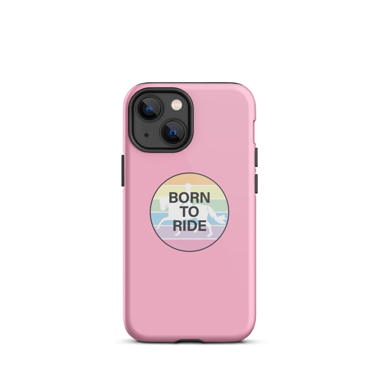 Tough Case for iPhone® "BORN TO RIDE" in Cotton Candy