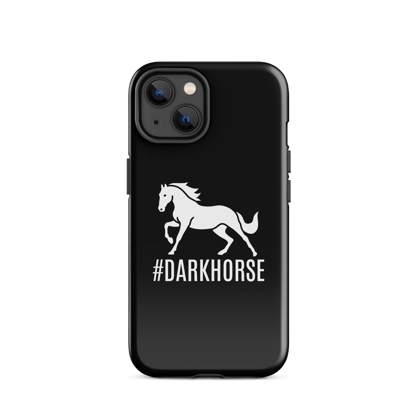 Tough Case for iPhone® "DARK HORSE" in Classic White on Basic Black