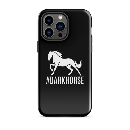 Tough Case for iPhone® "DARK HORSE" in Classic White on Basic Black