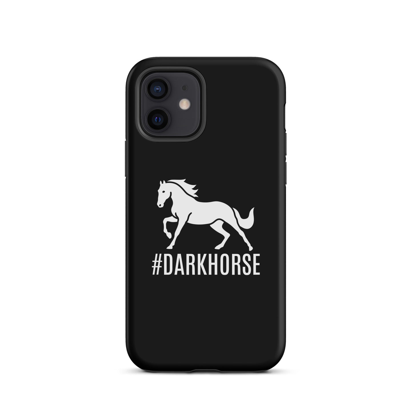 Tough Case for iPhone® "DARK HORSE" in Classic White on Basic Black