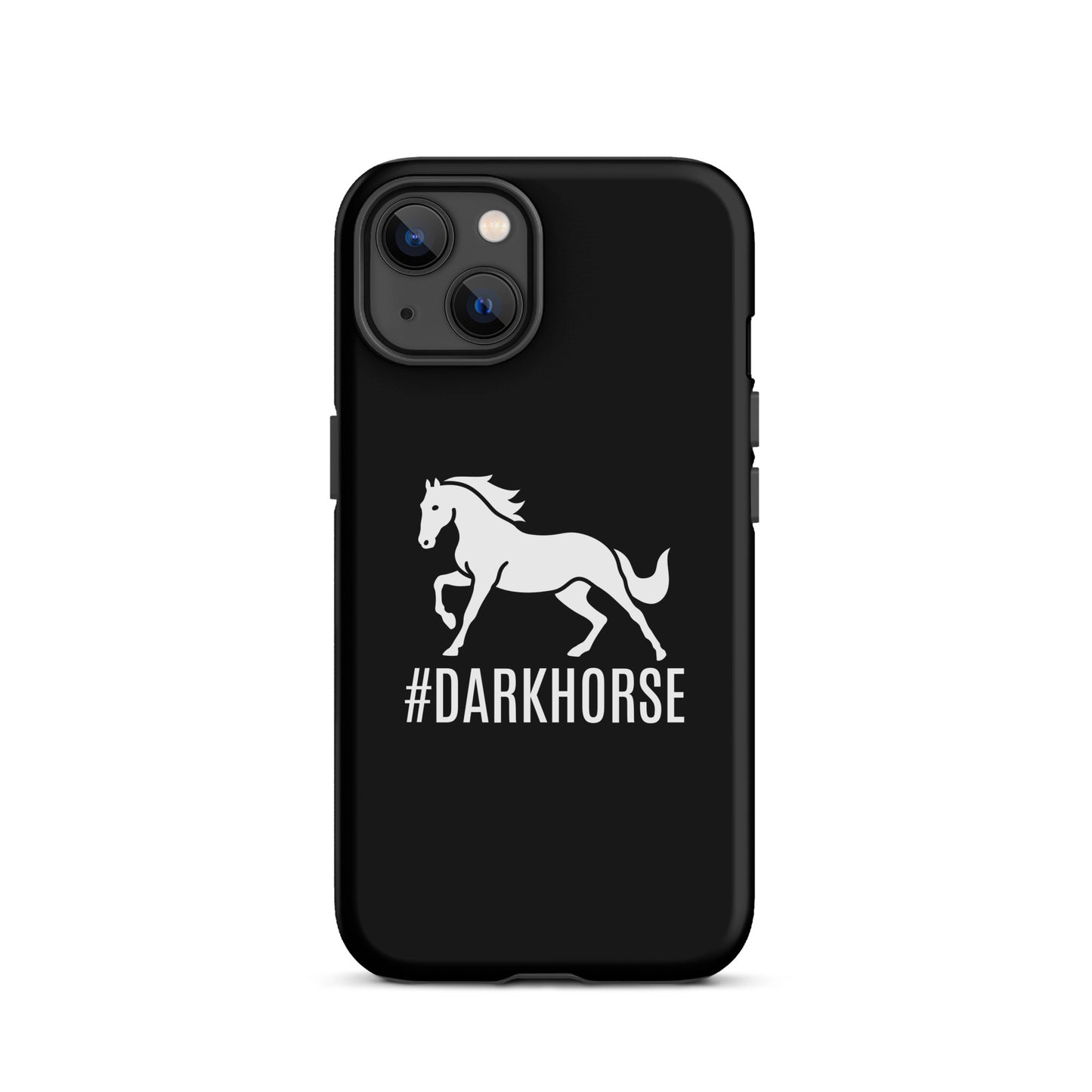 Tough Case for iPhone® "DARK HORSE" in Classic White on Basic Black