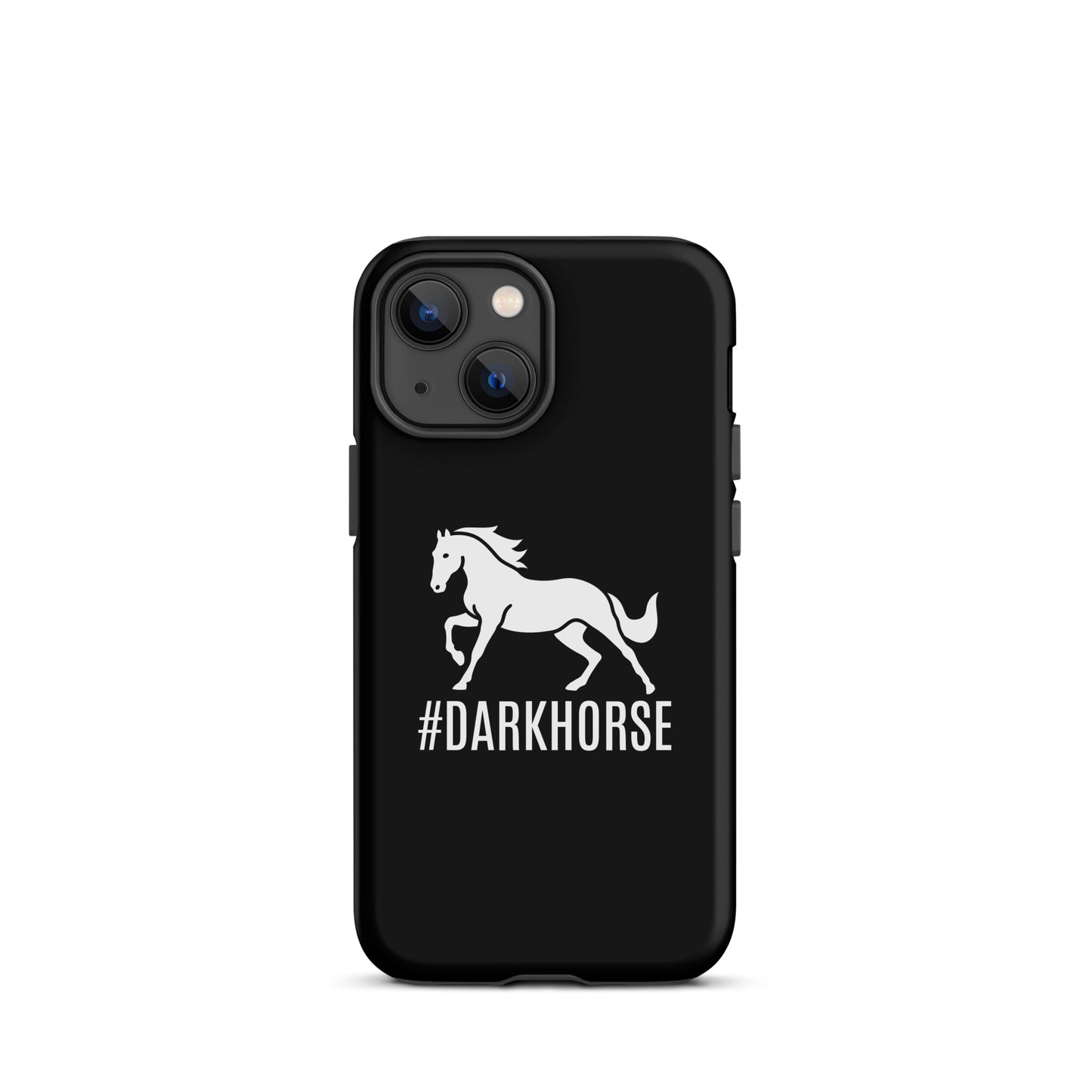 Tough Case for iPhone® "DARK HORSE" in Classic White on Basic Black