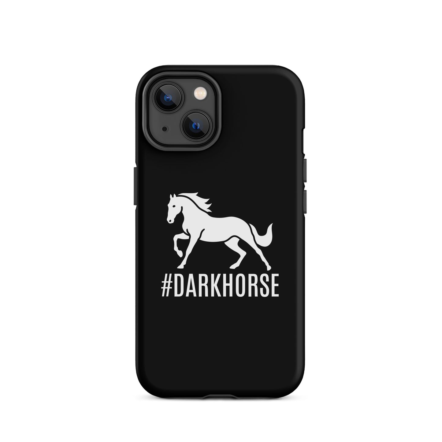 Tough Case for iPhone® "DARK HORSE" in Classic White on Basic Black