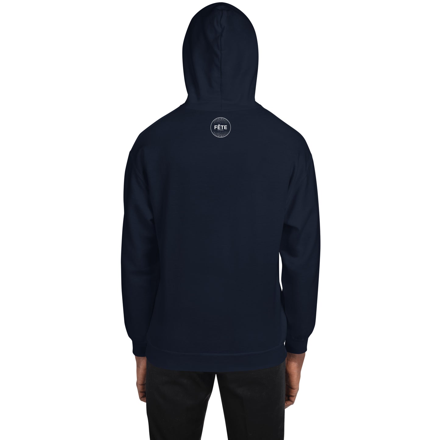Adult Traditional Hoodie "SOLACE STABLES" Embroidered in Classic White on Basic Black or French Navy