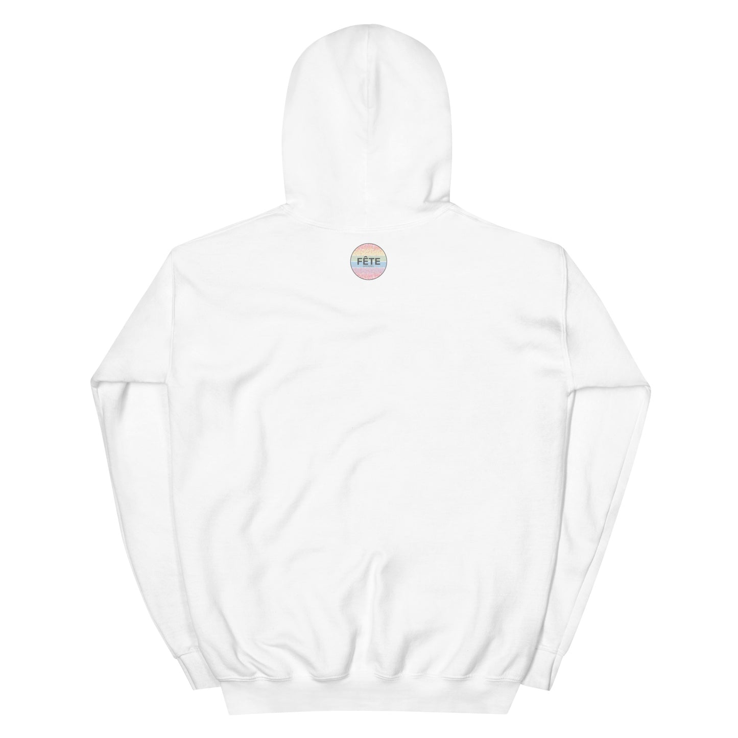 Adult Traditional Hoodie "I WEAR MY HEART ON MY SLEEVE" Horse in Storm Grey on Classic White, Light Blue or Light Pink