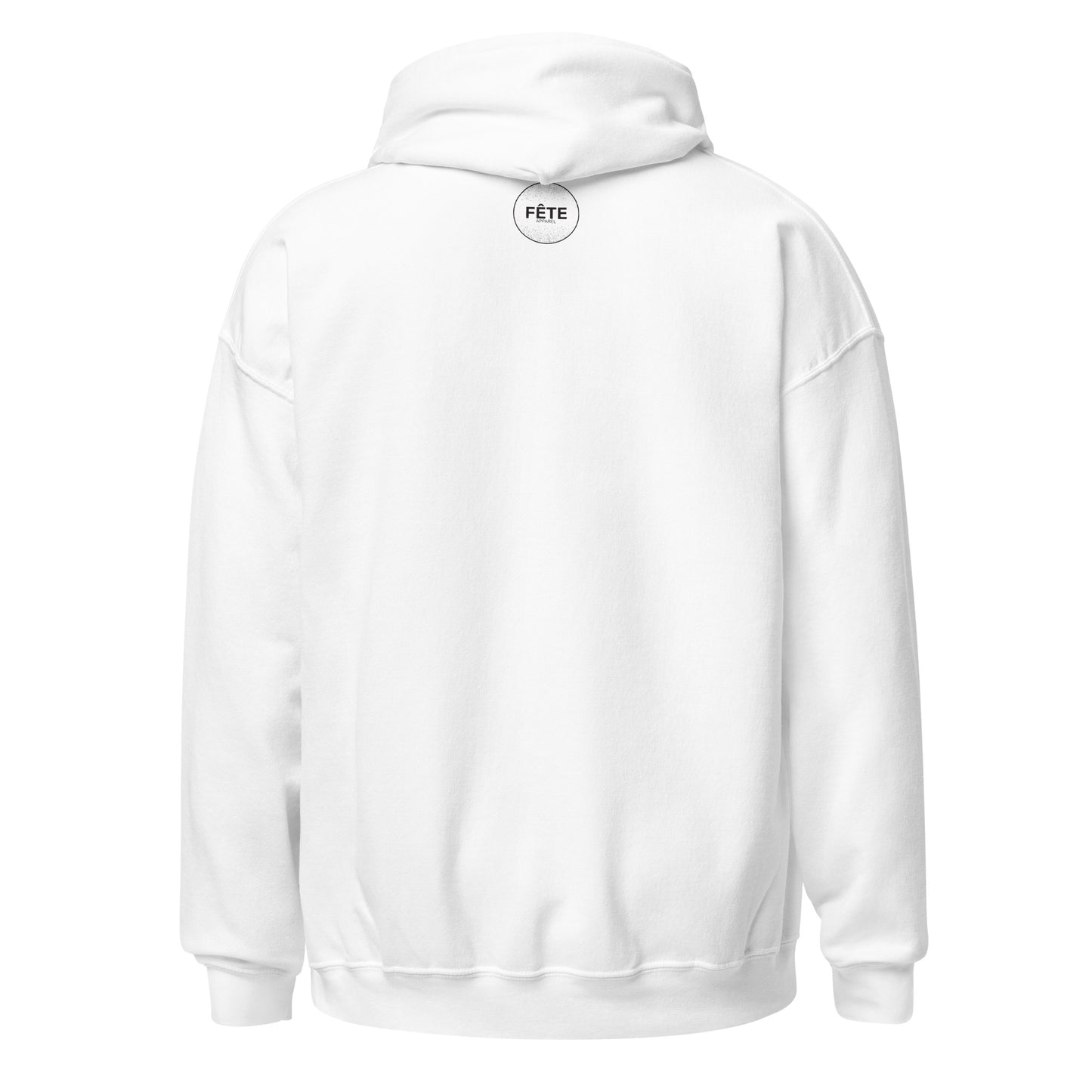 Adult Traditional Hoodie "SOLACE STABLES" Embroidered in Basic Black on Classic White Version 2