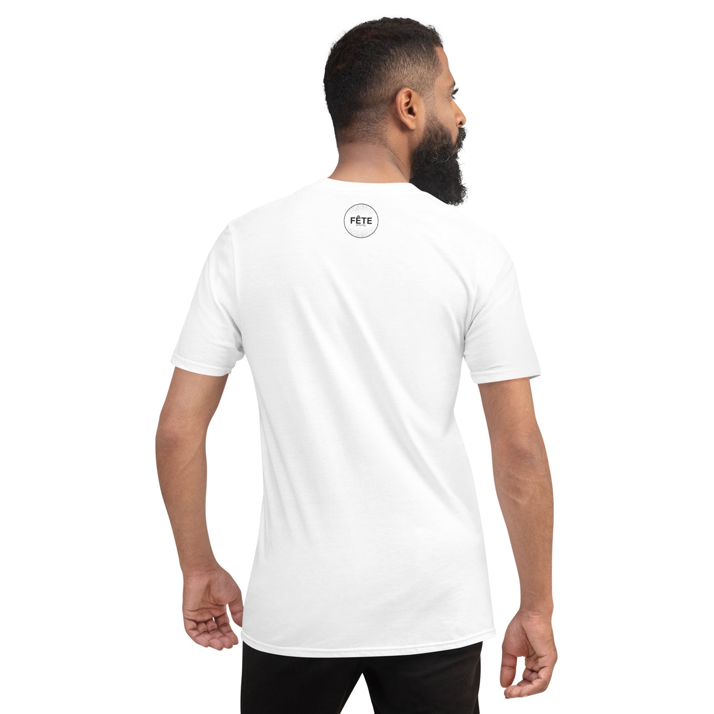 Men's T-Shirt "HEADINGLEY, MB" Embroidered in Basic Black on Classic White