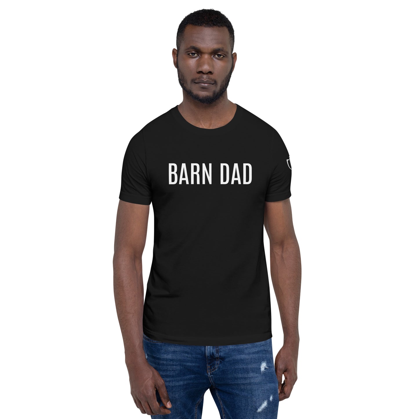 Men's T-Shirt "BARN DAD" in Basic Black, French Navy, Canadian Red, Racing Green or Storm Grey