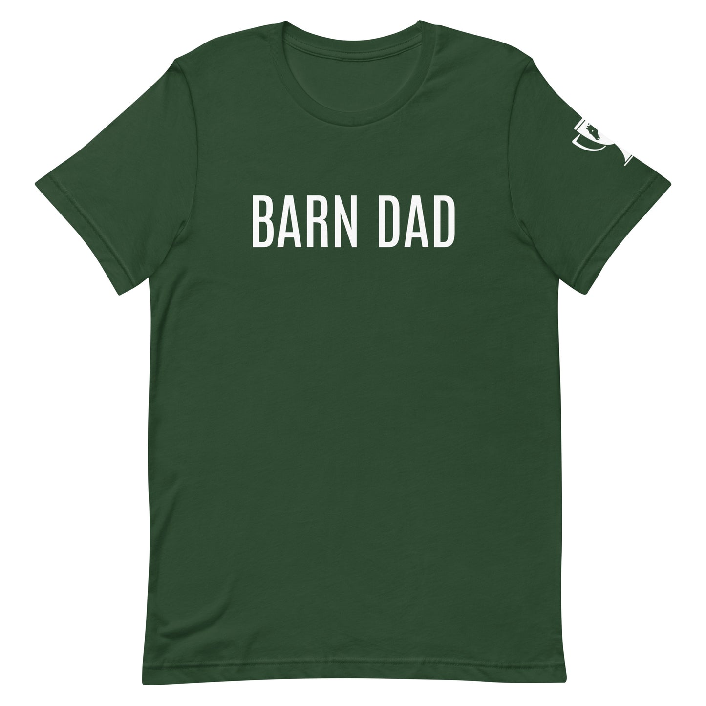 Men's T-Shirt "BARN DAD" in Basic Black, French Navy, Canadian Red, Racing Green or Storm Grey