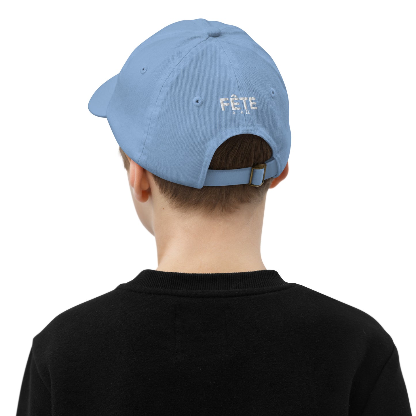 Children's & Youth Cap "YEEHAW" Embroidered in Classic White on Light Blue or Light Pink