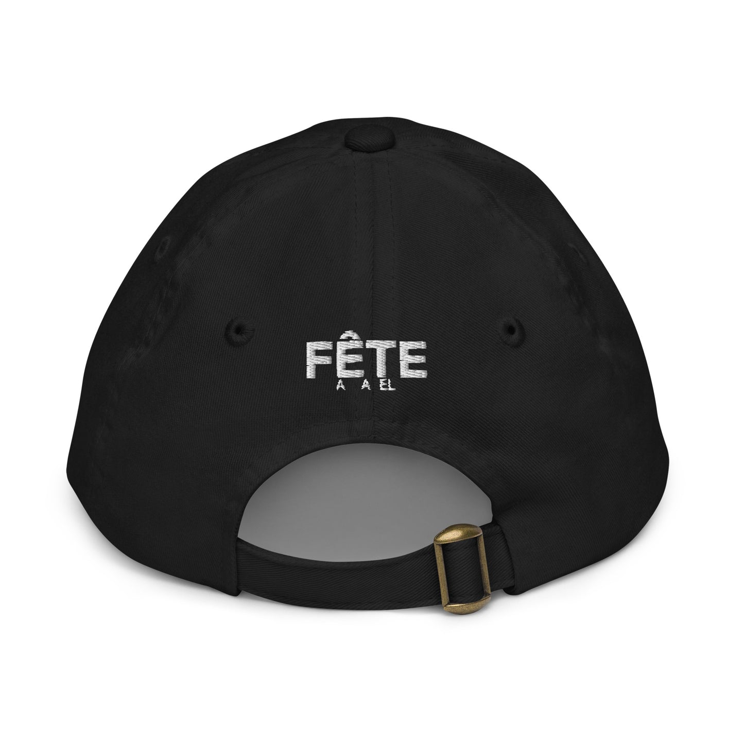 Children's & Youth Cap "CAN" Maple Leaf Embroidered in Classic White on Basic Black, French Navy or Canadian Red