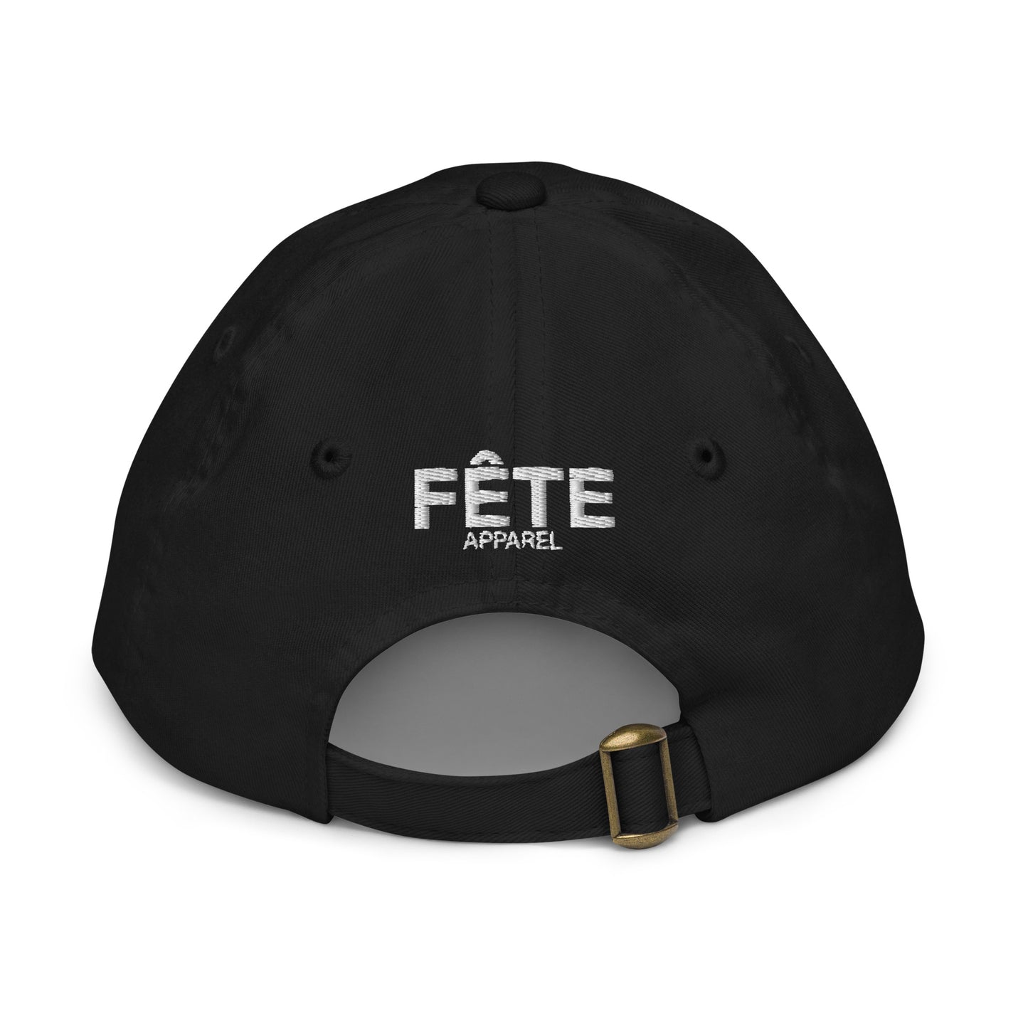 Children's & Youth Cap Equestrian Embroidered in Classic White on Basic Black, French Navy, Canadian Red or Light Grey
