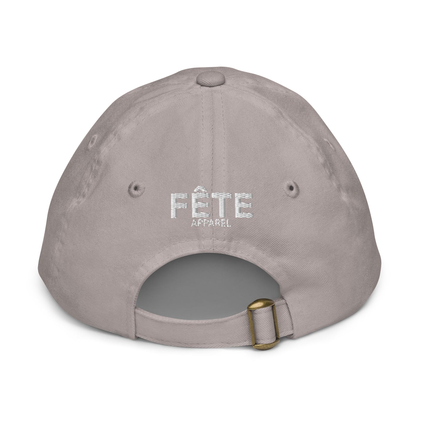 Children's & Youth Cap Equestrian Embroidered in Classic White on Basic Black, French Navy, Canadian Red or Light Grey