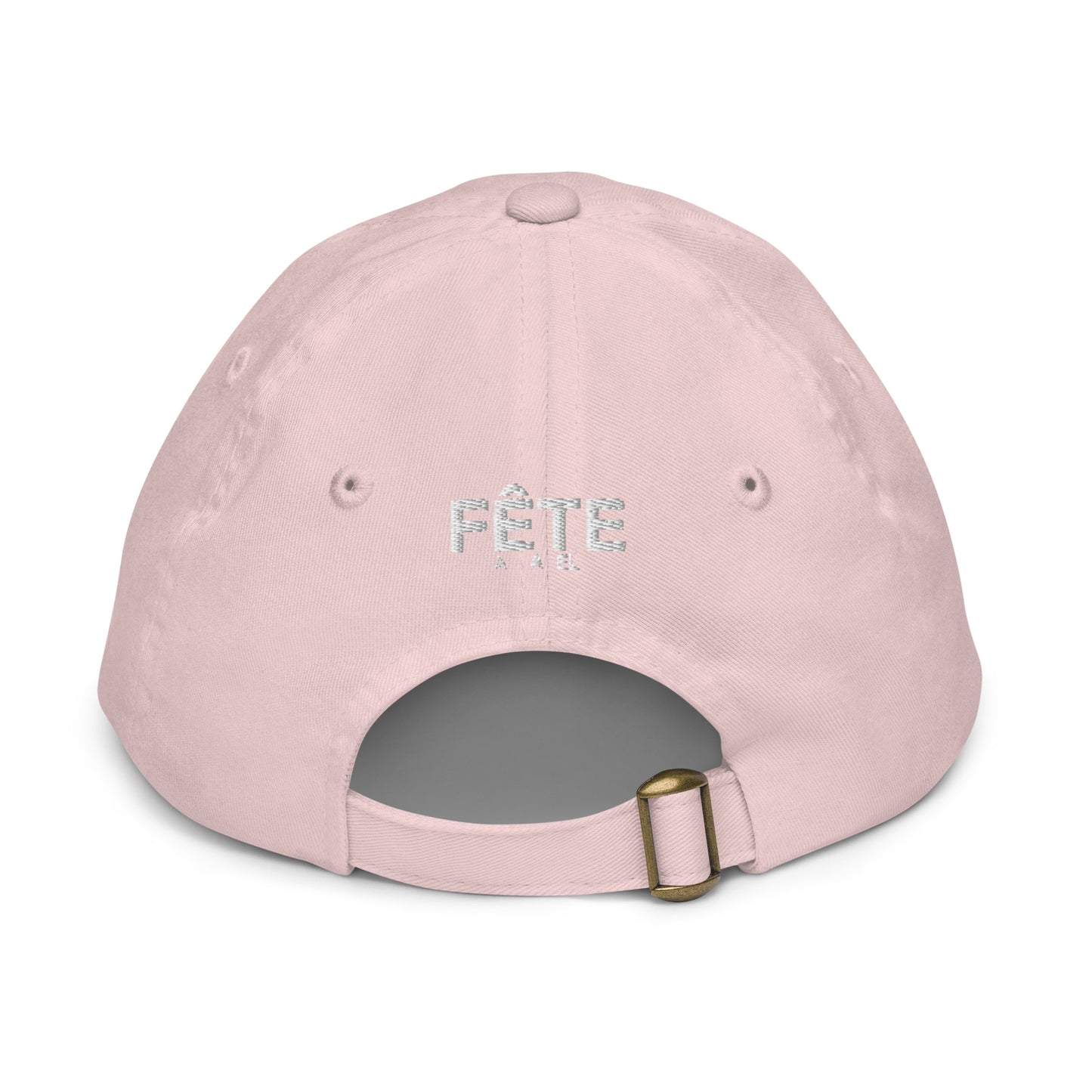 Children's & Youth Cap "YEEHAW" Embroidered in Classic White on Light Blue or Light Pink