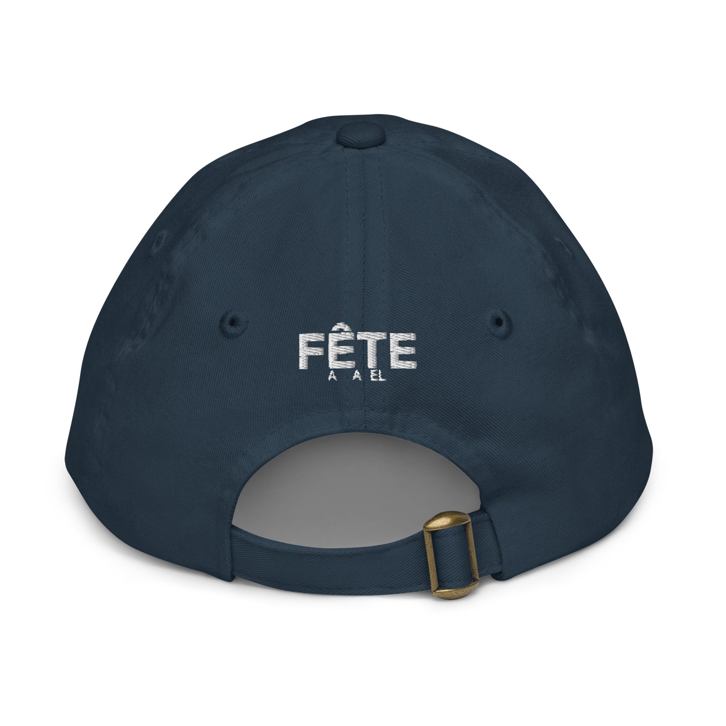 Children's & Youth Cap "CAN" Maple Leaf Embroidered in Classic White on Basic Black, French Navy or Canadian Red