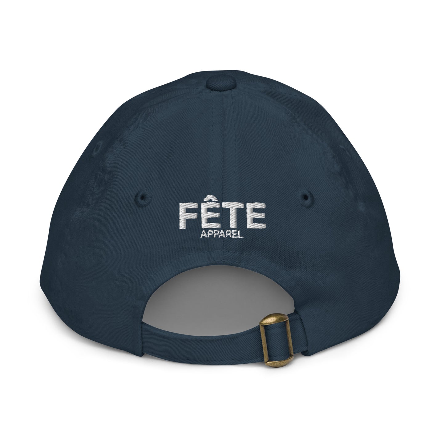 Children's & Youth Cap Equestrian Embroidered in Classic White on Basic Black, French Navy, Canadian Red or Light Grey