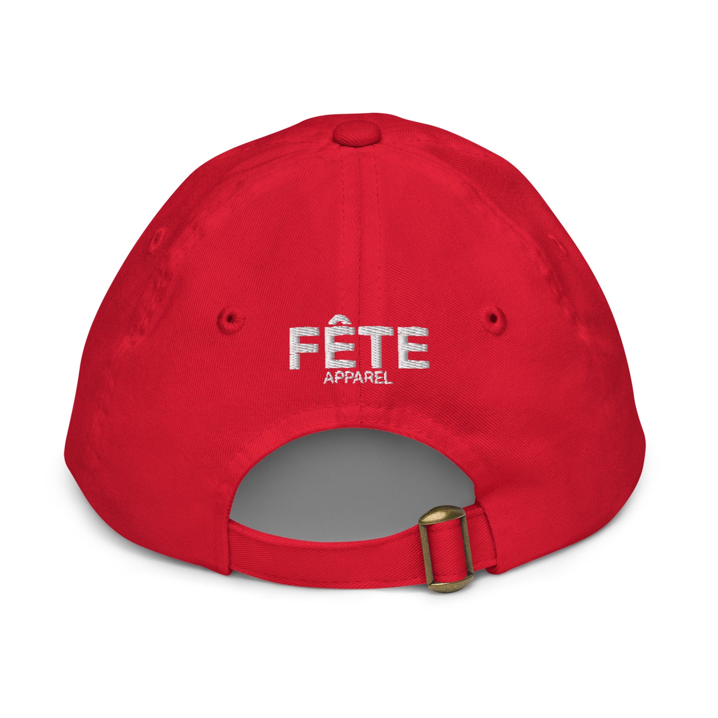 Children's & Youth Cap Equestrian Embroidered in Classic White on Basic Black, French Navy, Canadian Red or Light Grey