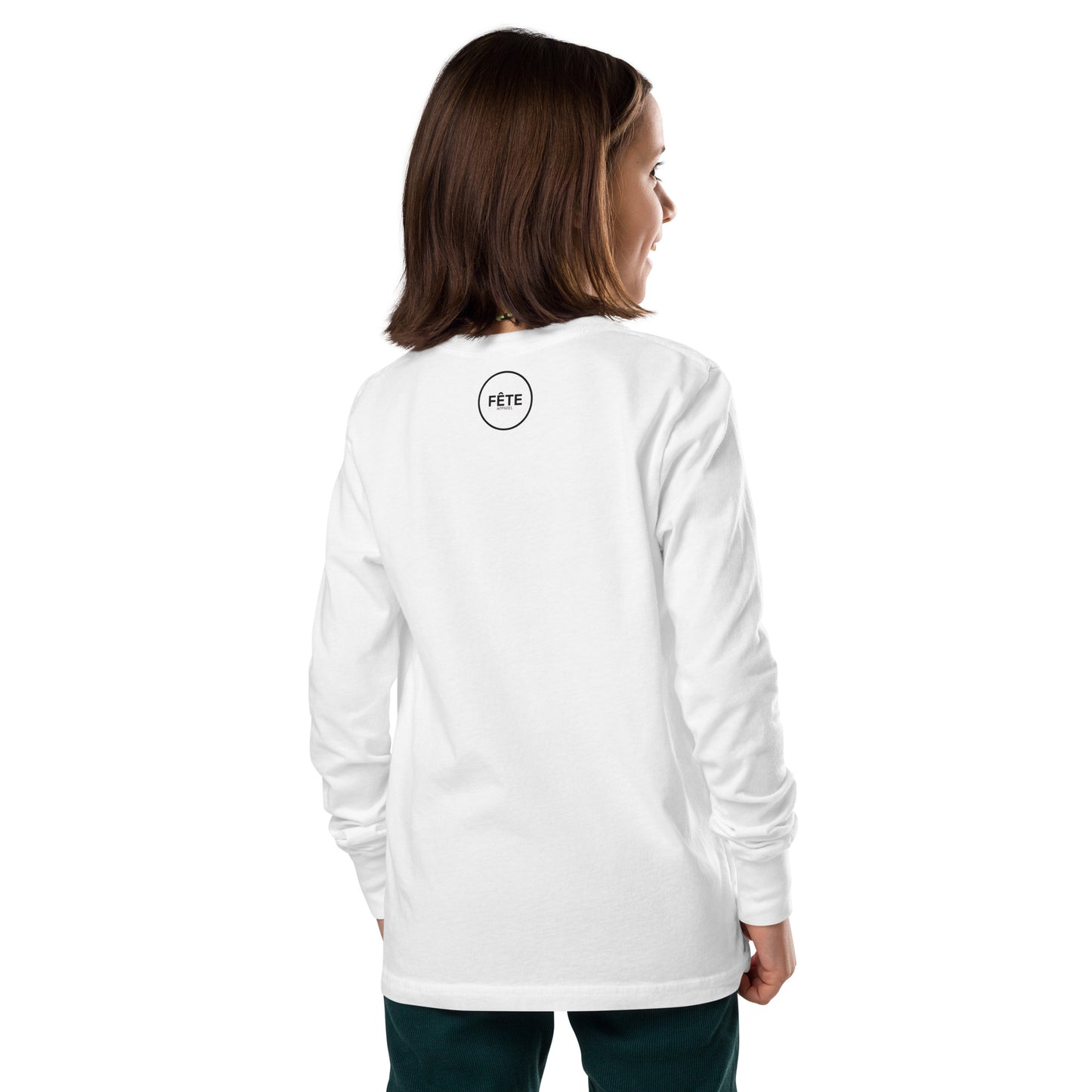 FALL LIMITED EDITION Youth Long-Sleeved Shirt "GHOULS JUST WANNA HAVE FUN" in Basic Black or Classic White
