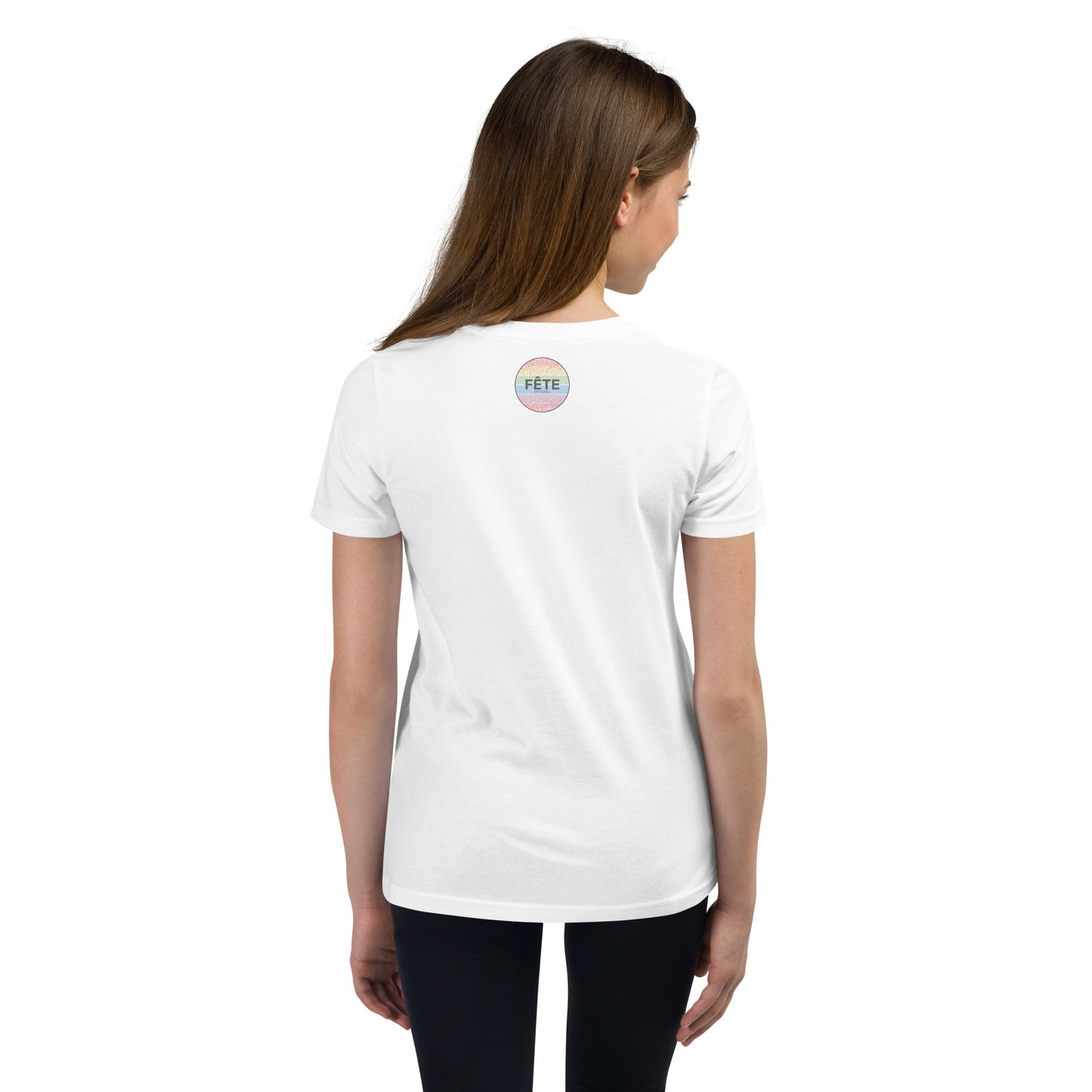 Youth T-Shirt "I LOVE TO DANCE" in Cotton Candy & Storm Grey on Classic White or Heather Grey