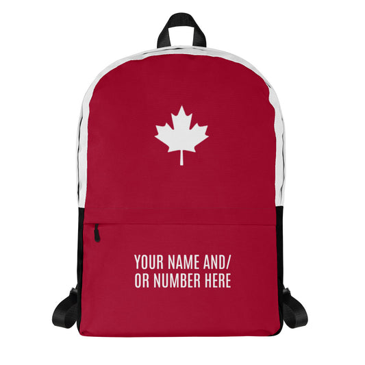 Backpack with Maple Leaf & Personalization