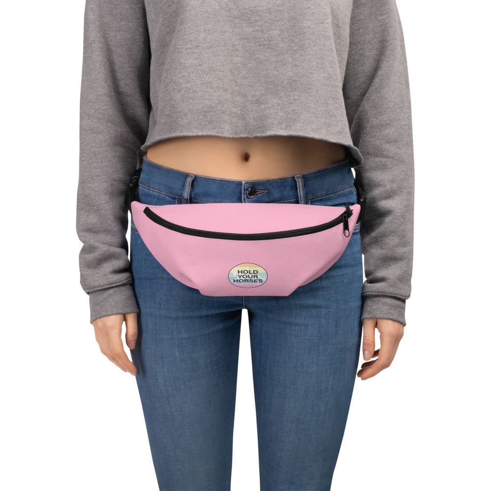 Fanny Pack "HOLD YOUR HORSES" in Cotton Candy