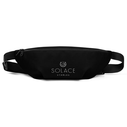 Fanny Pack "SOLACE STABLES" in Classic White on Basic Black
