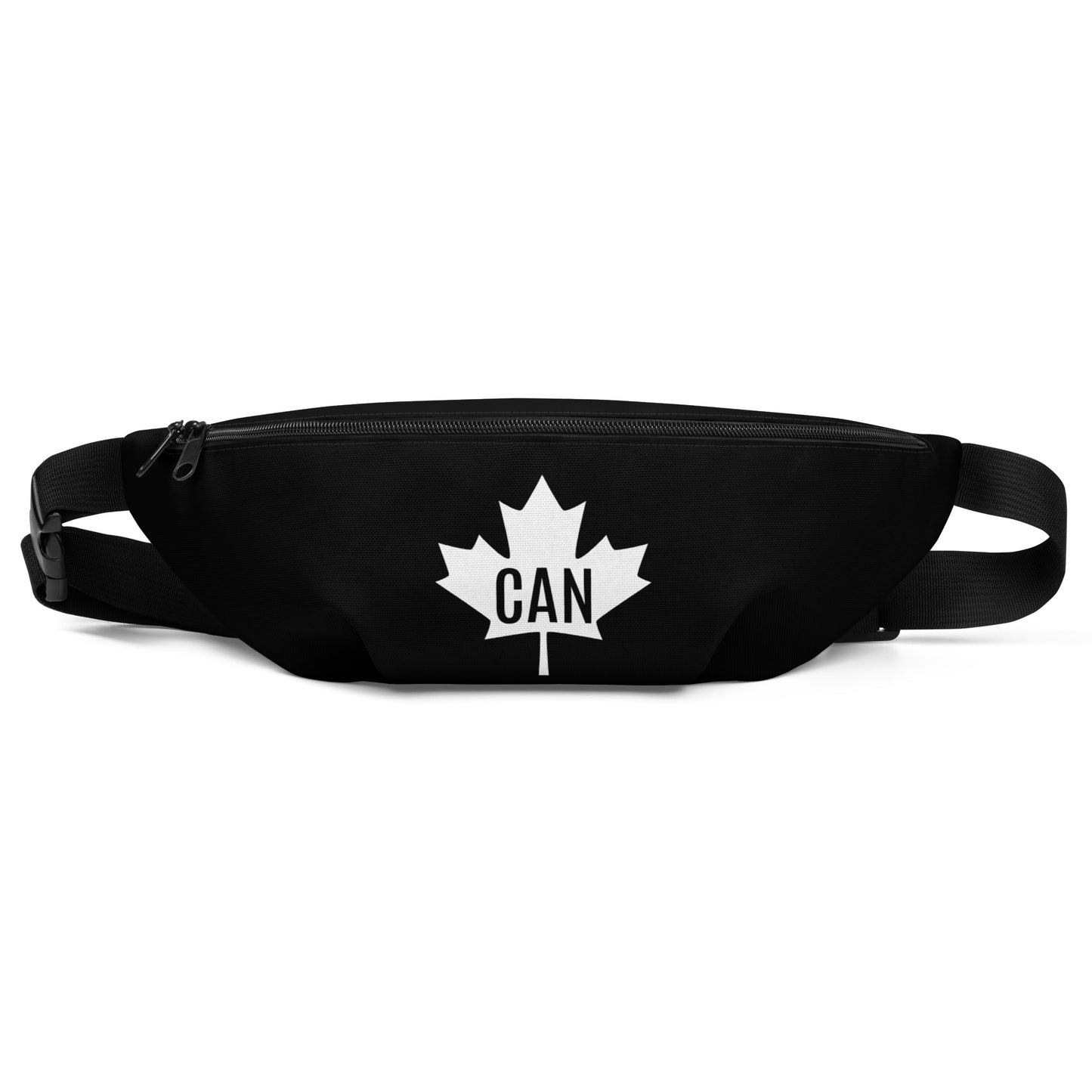 Fanny Pack Maple Leaf in Classic White on Basic Black