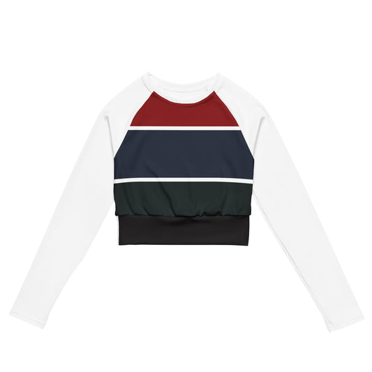 Women's Long-Sleeved Crop Top in Francis XI Classic Colours