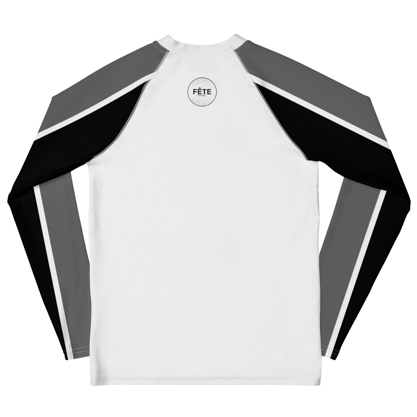 Youth Long-Sleeved Sun Shirt Equestrian in Classic White, Basic Black & Storm Grey