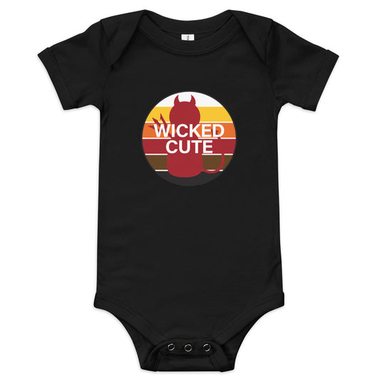 FALL LIMITED EDITION Infant Onesie "WICKED CUTE" on Basic Black or Classic White