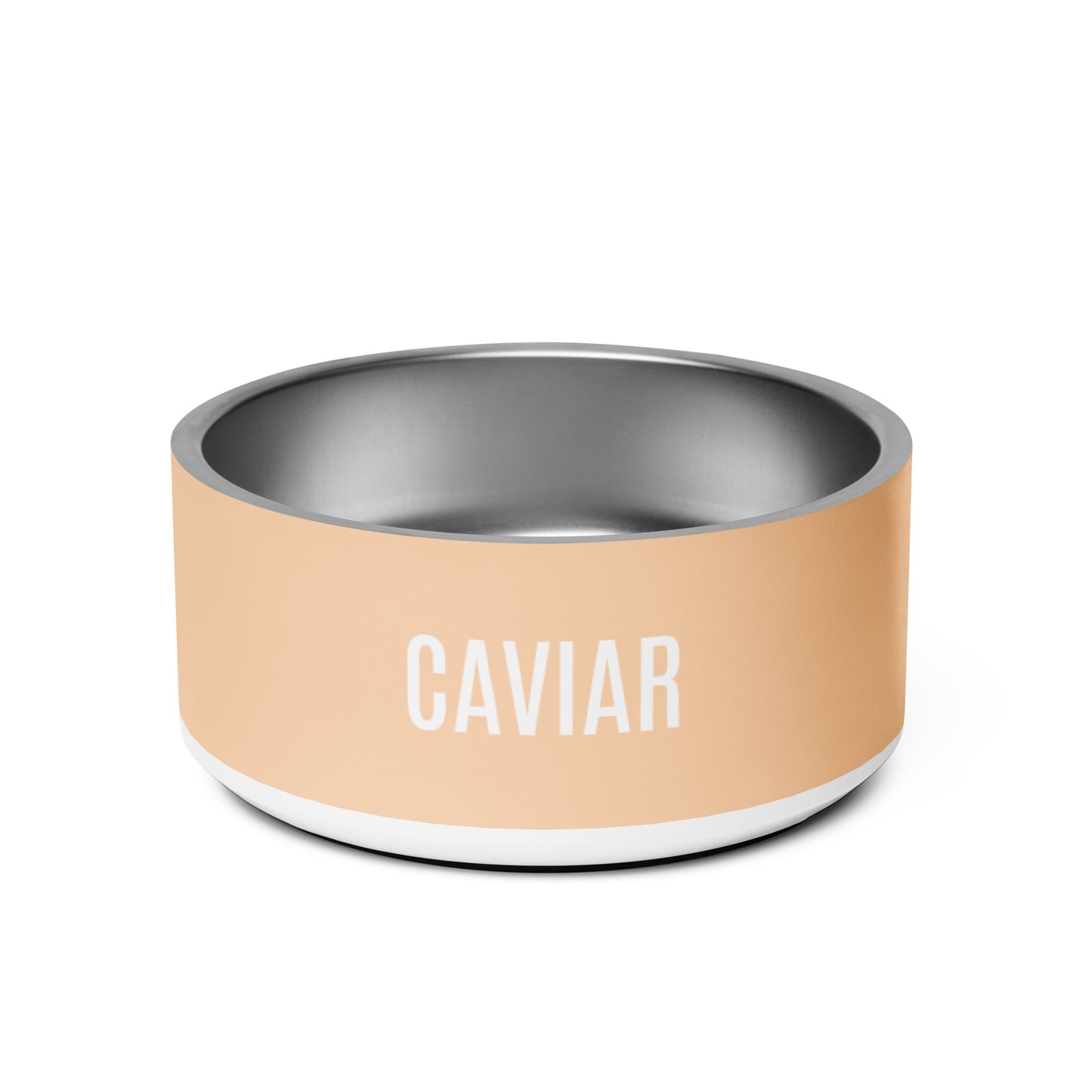Pet Bowl "CAVIAR" in Peach Creamsicle