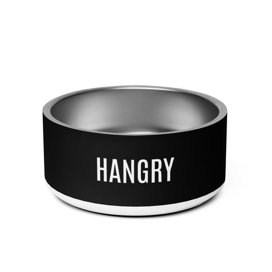 Pet Bowl "HANGRY" in Basic Black