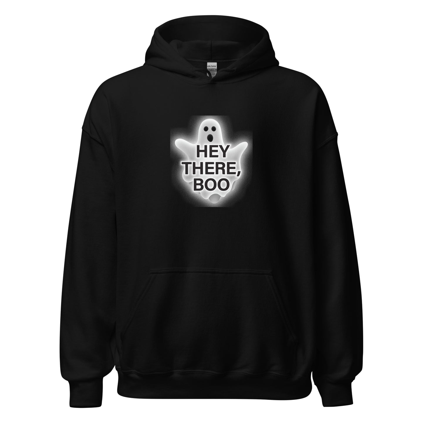 FALL LIMITED EDITION Adult Traditional Hoodie "HEY THERE, BOO" on Basic Black or Classic White